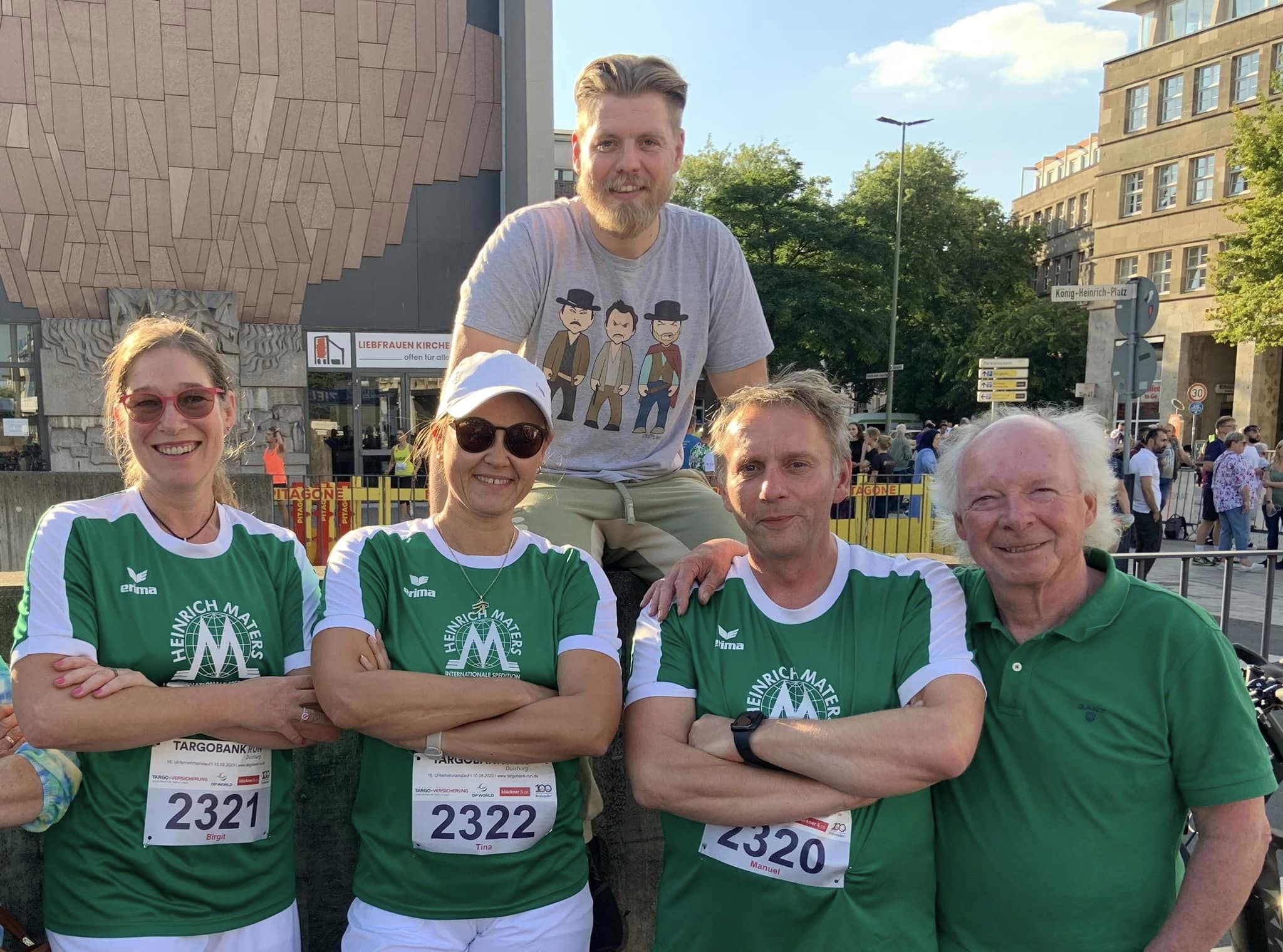 Targobank Run 2023 - Unternehmenslauf! Team Maters war wieder dabei, mit Fanclub...